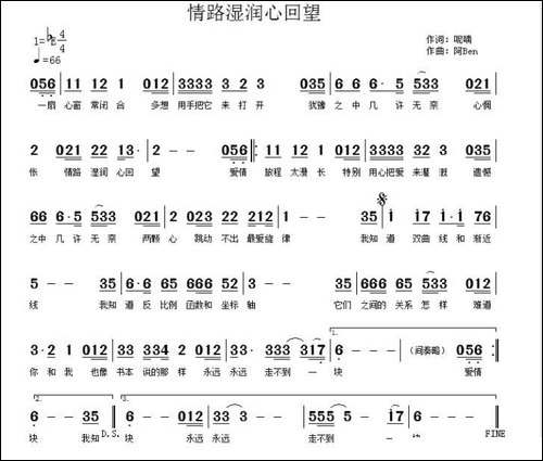 情路湿润心回望-