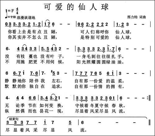 可爱的仙人球