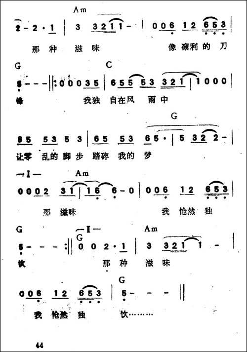 我独自在风雨中