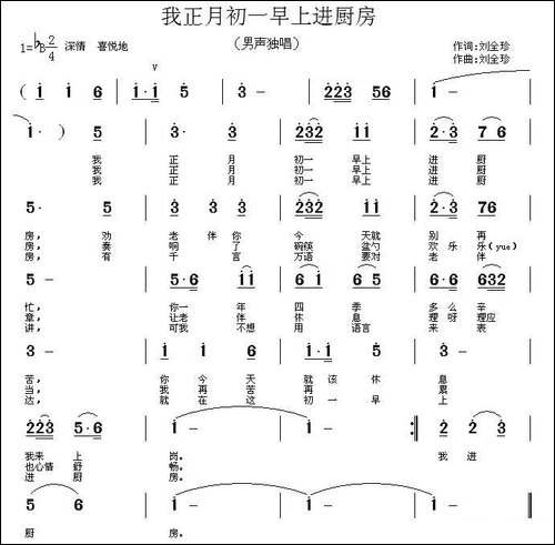 我正月初一早上进厨房-又名：我正月初一下厨房
