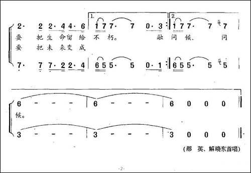 妈妈，我们去闯海-男女声二重唱