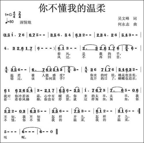 你不懂我的温柔