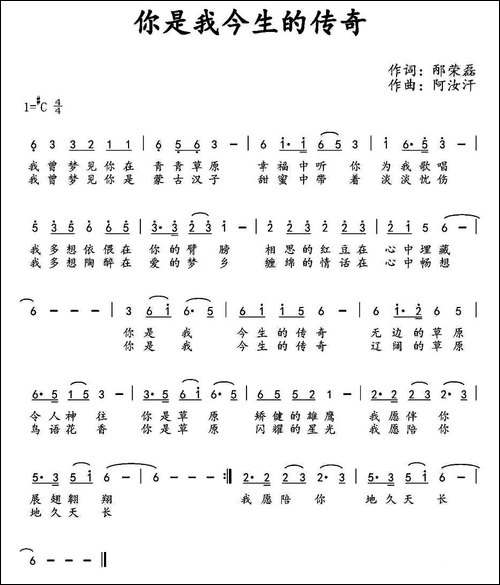 你是我今生的传奇