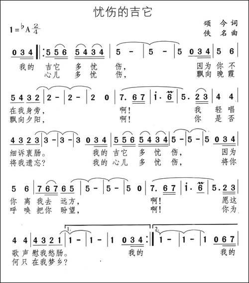 忧伤的吉它