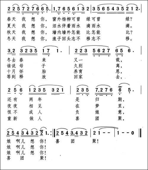 母子情-音乐剧《带手铐的新郎》选曲