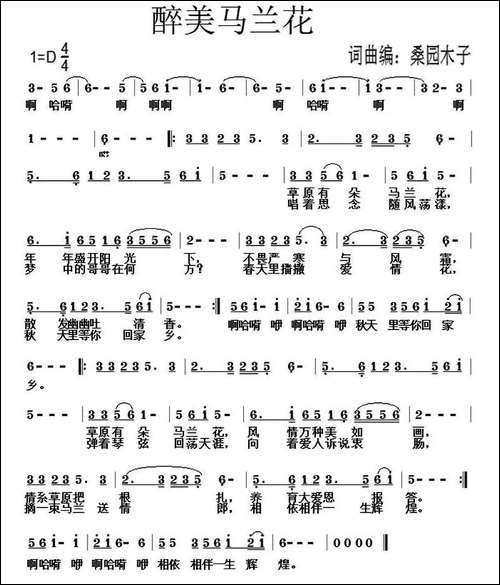 醉美马兰花