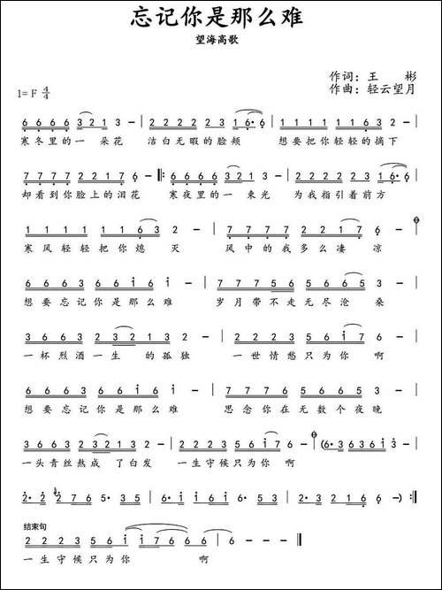 忘记你是那么难