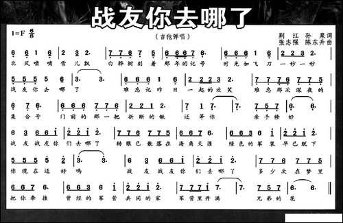 战友你去哪了