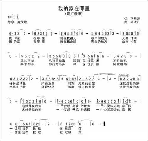 我的家在哪里