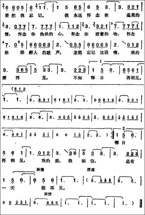 邓丽君演唱金曲：再见，我的爱人