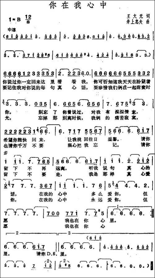 邓丽君演唱金曲：你在我心中