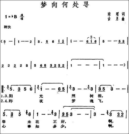 邓丽君演唱金曲：梦向何处寻