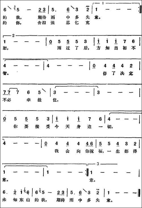 邓丽君演唱金曲：东山飘雨西山晴