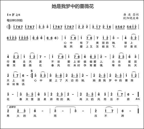 她是我梦中的啬薇花