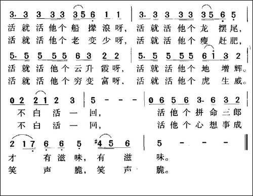 不白活一回-电视剧《古船·女人和网》片尾曲