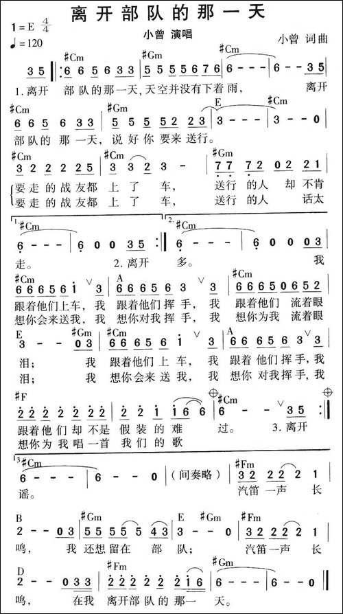 离开部队的那一天