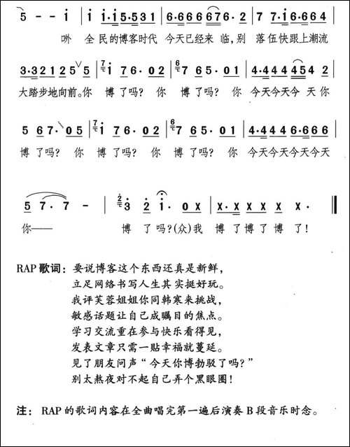 今天你博了吗——博客之歌