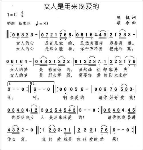 女人是用来疼爱的