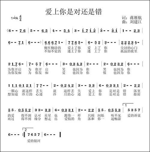爱上你是对还是错