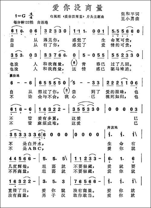 爱你没商量-电视剧《爱你没商量》主题歌