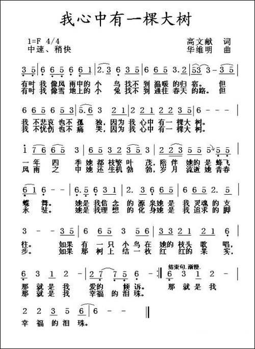 我心中有一棵大树