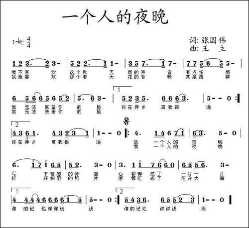 一个人的夜晚
