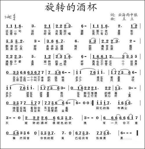 旋转的酒杯