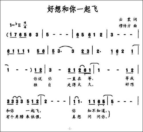 好想和你一起飞