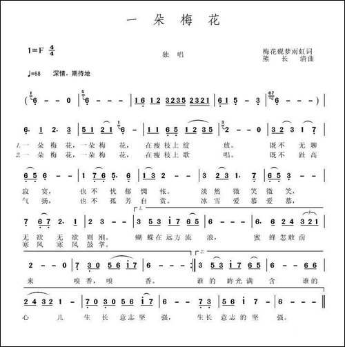 一朵梅花