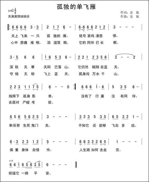 孤独的单飞雁