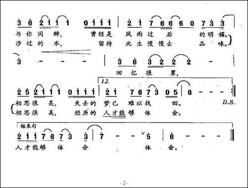 回忆很累-相思很美-朱小松词-刘栋岳曲