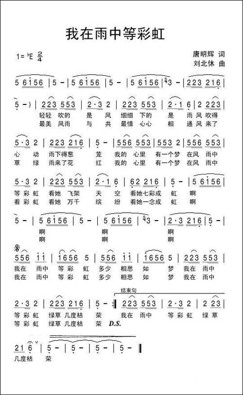 我在雨中等彩虹