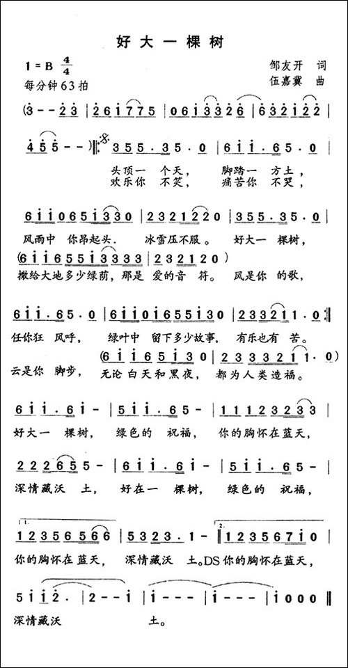 好大一棵树