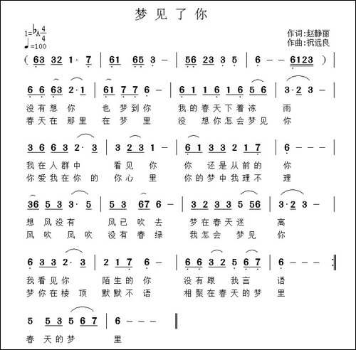 梦见了你