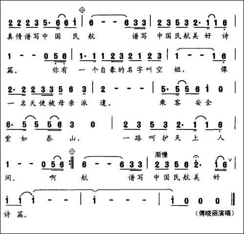 空姐之歌-电视专题片《中国空姐》主题歌