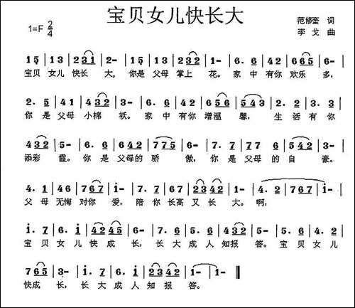 宝贝女儿快长大