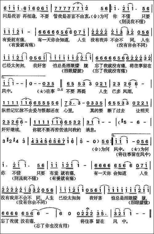 当爱已成往事-电影《霸王别姬》主题歌