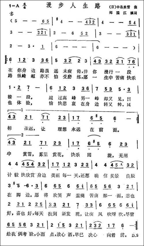 漫步人生路