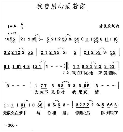 我曾用心爱着你