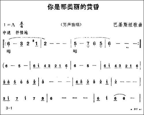 [巴基斯坦]你是那美丽的黄昏