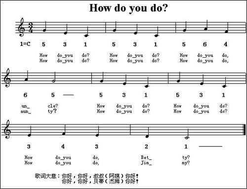 How-Do-You-Do？-英文儿歌