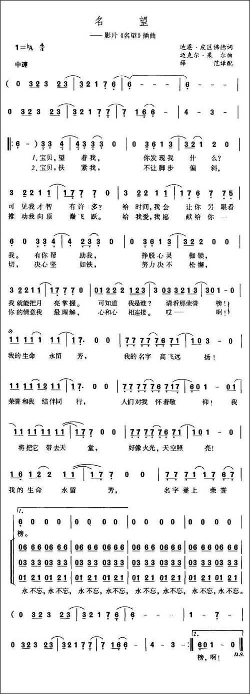 名望-美