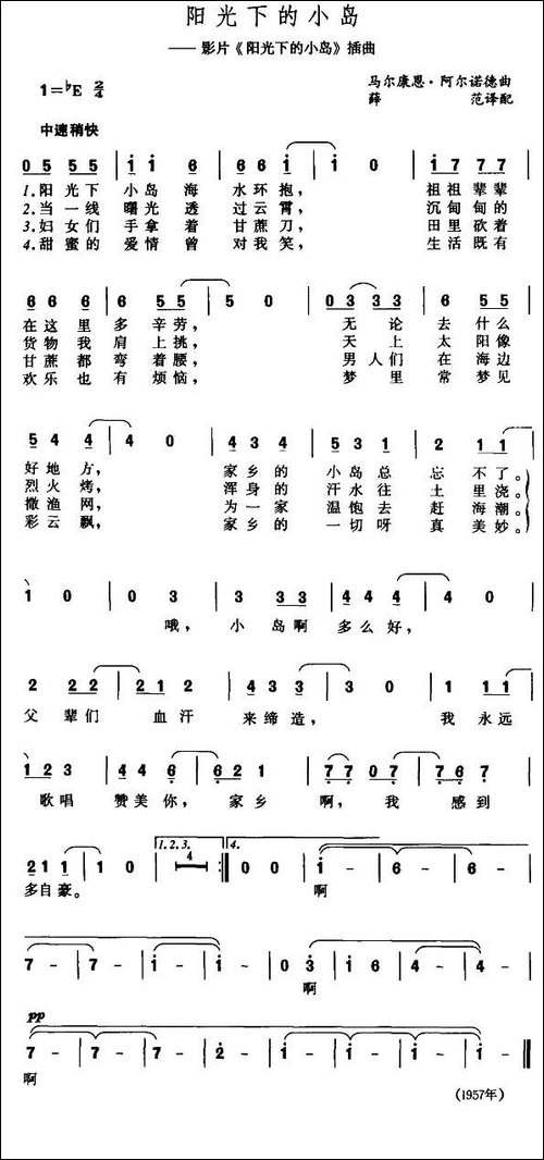 阳光下的小岛-美