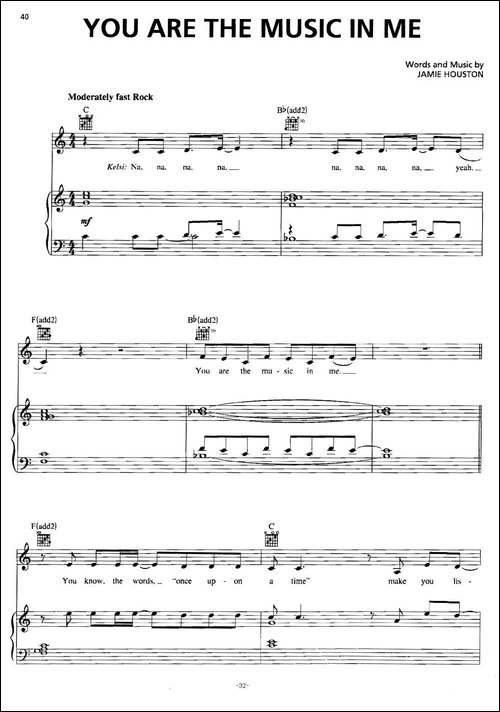 [美]You-Are-the-Music-in-Me--Sharpay-Version-正谱