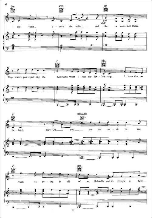 [美]You-Are-the-Music-in-Me--Sharpay-Version-正谱