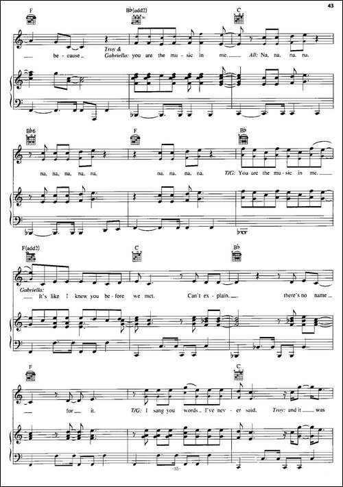 [美]You-Are-the-Music-in-Me--Sharpay-Version-正谱