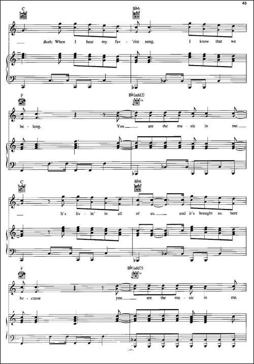 [美]You-Are-the-Music-in-Me--Sharpay-Version-正谱
