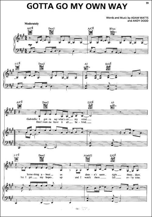 [美]Gotta-Go-My-Own-Way-正谱