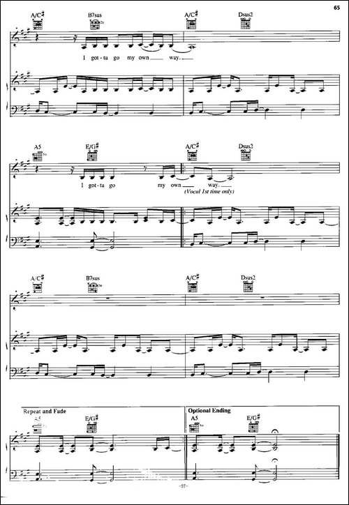 [美]Gotta-Go-My-Own-Way-正谱