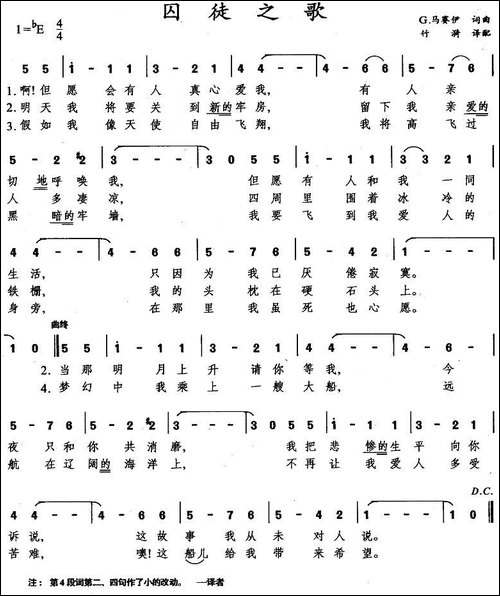 囚徒之歌-匈牙利
